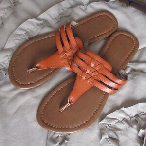 flat slide-on sandals